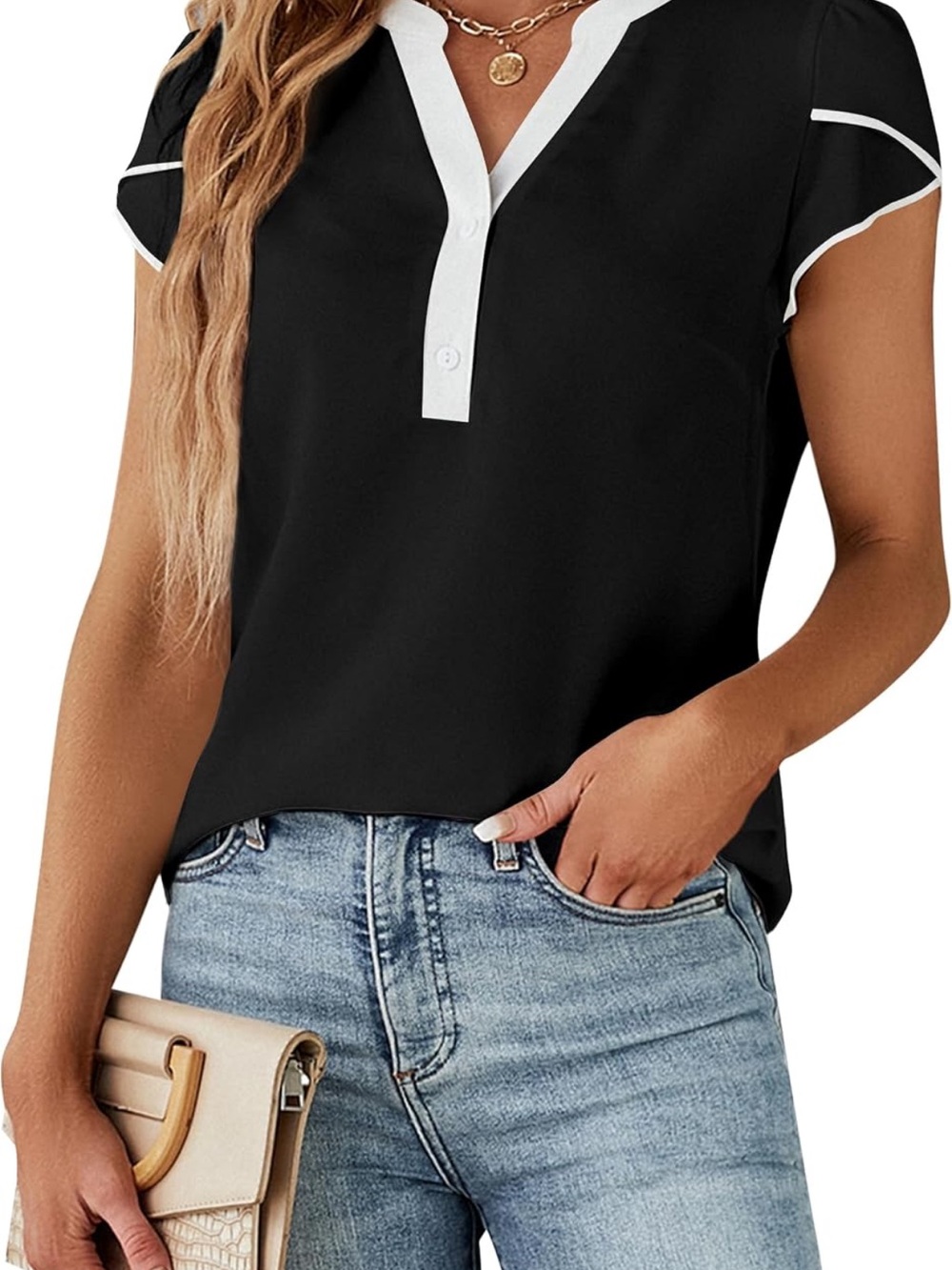 Blooming Jelly Women's Dressy Casual Tops
Business Work Blouses